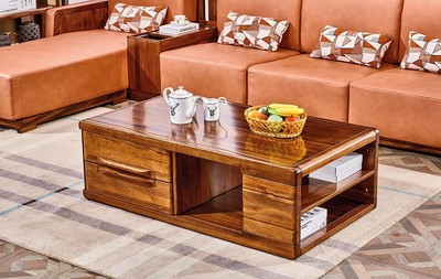 新德式金丝檀木茶几8311#